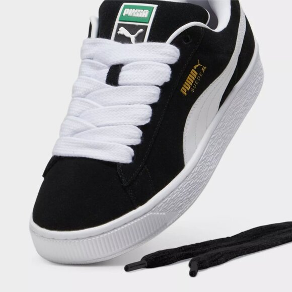 Puma Suede XL Black White Men Unisex LifeStyle Casual Shoes - Picture 6 of 6